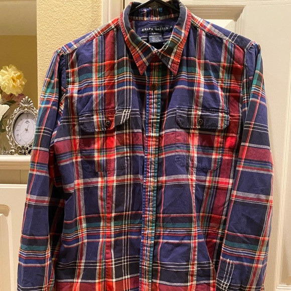 Ralph Lauren Tops - Ralph Lauren slim fit cotton plaid shirt